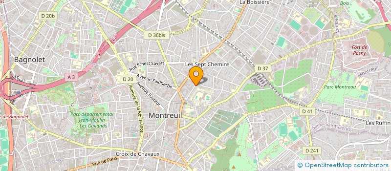 localisation de l'entreprise ODYSSEUS à MONTREUIL