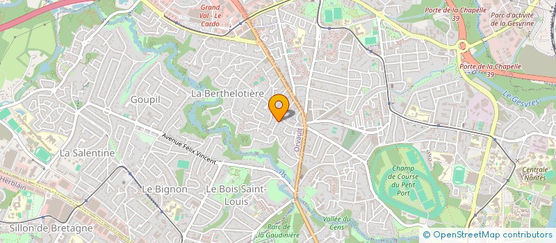 localisation de l'entreprise ODYSSEUS TECH à ORVAULT