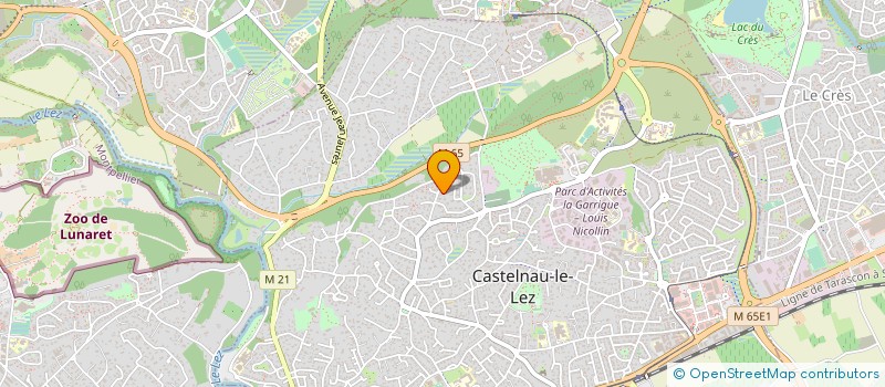 localisation de l'entreprise ODYSSEY à CASTELNAU-LE-LEZ