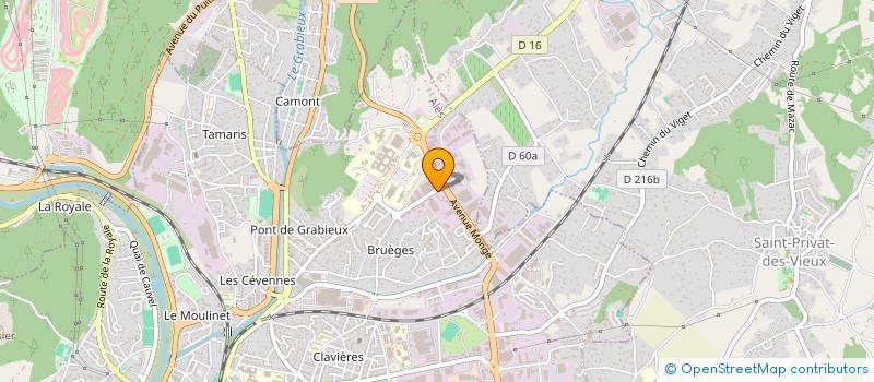 localisation de l'entreprise ODYSSEY  ALES