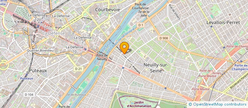 localisation de l'entreprise ODYSSEY à NEUILLY-SUR-SEINE
