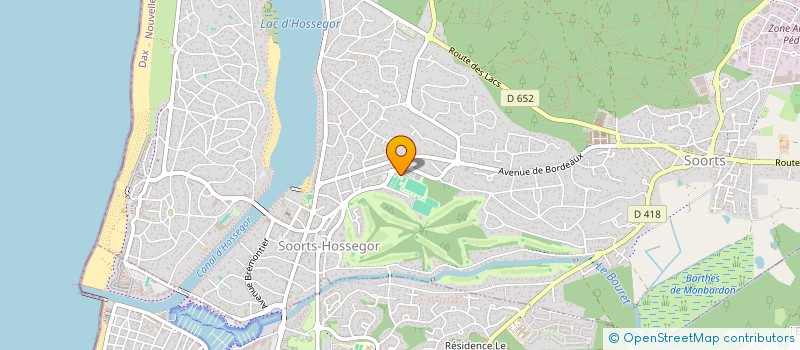 localisation de l'entreprise ODYSSEY SPORTS  SOORTS-HOSSEGOR