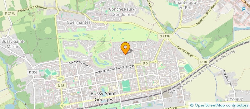 localisation de l'entreprise ODYSSIA  BUSSY-SAINT-GEORGES