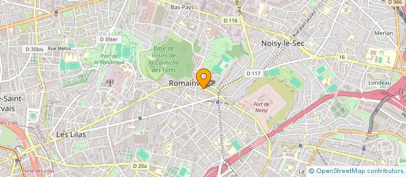 localisation de l'entreprise ODYSSOL à ROMAINVILLE