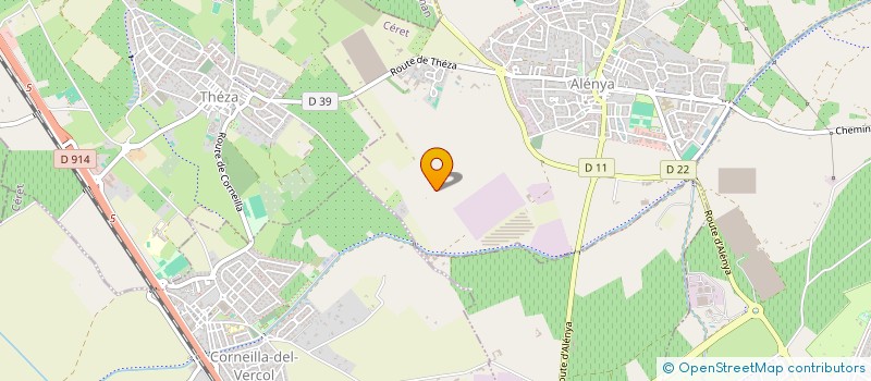 localisation de l'entreprise OE2A  ELNE