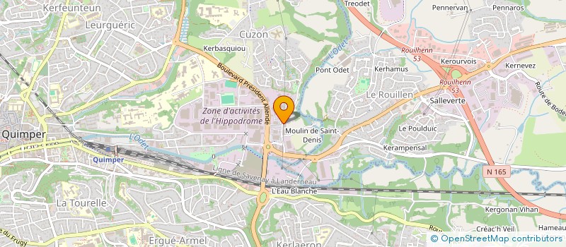 localisation de l'entreprise OEAI  QUIMPER