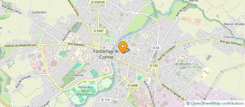 localisation de l'entreprise OEB à FONTENAY-LE-COMTE