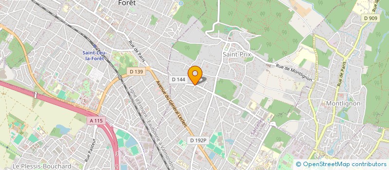 localisation de l'entreprise OEH à SAINT-PRIX