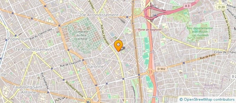 localisation de l'entreprise OEIL BLEU  PARIS