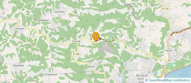 localisation de l'entreprise OEIL-ECO  SAINTE-ANNE