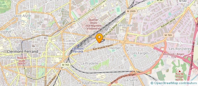 localisation de l'entreprise OEIL ECOUTE  CLERMONT-FERRAND