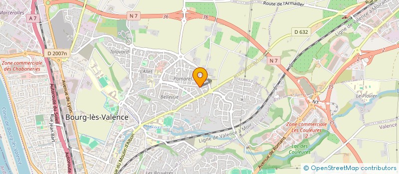 localisation de l'entreprise OEIL EN COULISSE à BOURG-LES-VALENCE