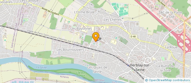 localisation de l'entreprise OEIL SUR LA VIE  HERBLAY-SUR-SEINE