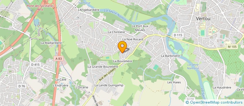 localisation de l'entreprise OEILLADE à VERTOU