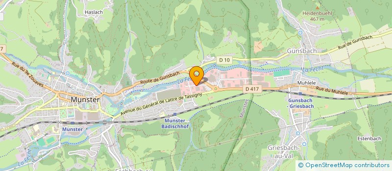 localisation de l'entreprise OELTECHNIK FRANCE à MUNSTER