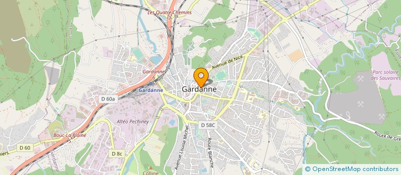 localisation de l'entreprise OEM OEUVR ENFANTS A LA MONTAGN à GARDANNE