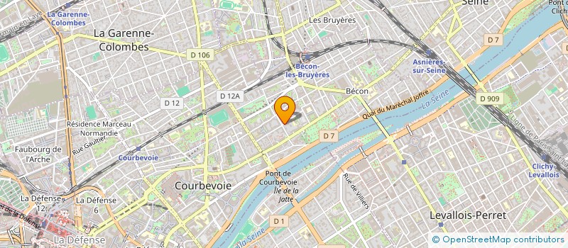 localisation de l'entreprise OENI  COURBEVOIE