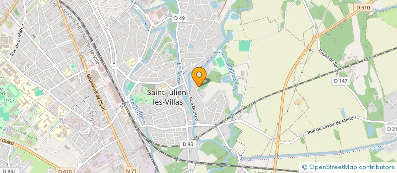 localisation de l'entreprise OENO GALERIE UNE HISTOIRE DE CHAMPAGNE  SAINT JULIEN LES VILLAS