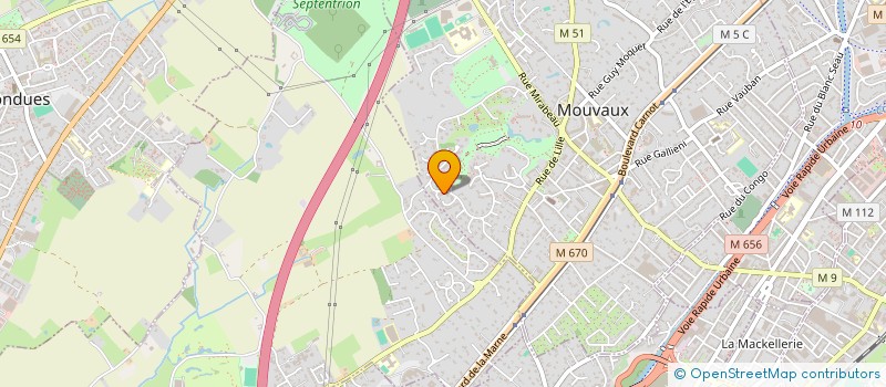 localisation de l'entreprise OENO GESTION  MOUVAUX