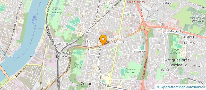 localisation de l'entreprise OENO-IMMO  CENON