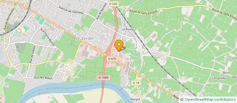 localisation de l'entreprise OENO TEAM à LIBOURNE