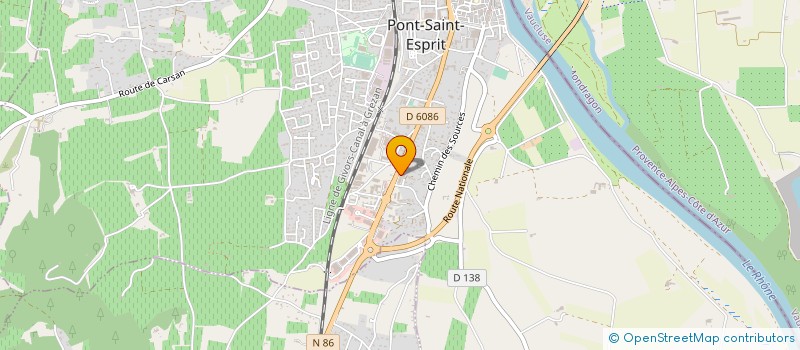 localisation de l'entreprise OENOCAVE  PONT-SAINT-ESPRIT