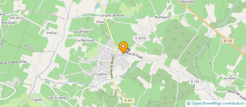 localisation de l'entreprise OENOLOGIE-VITI-PRESTATIONS  BERSON