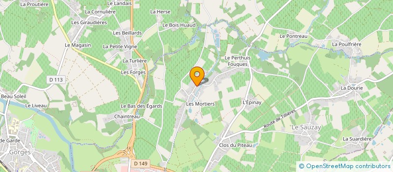 localisation de l'entreprise OENOSENS à CLISSON