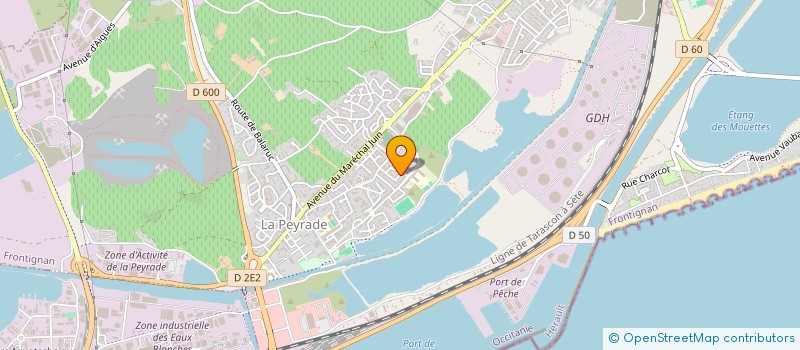 localisation de l'entreprise OENYXA à FRONTIGNAN