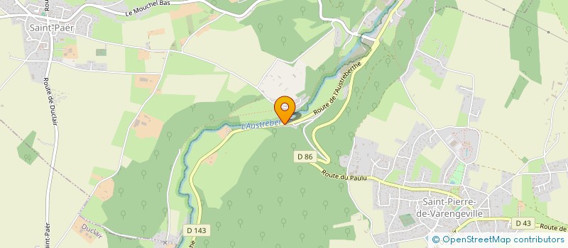 localisation de l'entreprise OEUILLIOT COUVERTURE ZINGUERIE BARDAGE  SAINT-PIERRE-DE-VARENGEVILLE