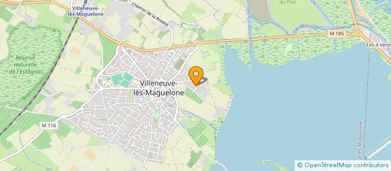 localisation de l'entreprise OEUVR SOC LES CHEVEUX BLANCS  VILLENEUVE-LES-MAGUELONE