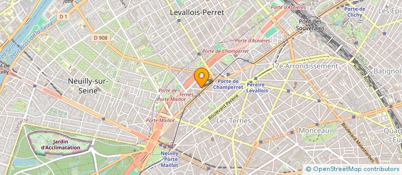 localisation de l'entreprise OEUVR SOCIAL SAPEURS POMPIER  PARIS 17