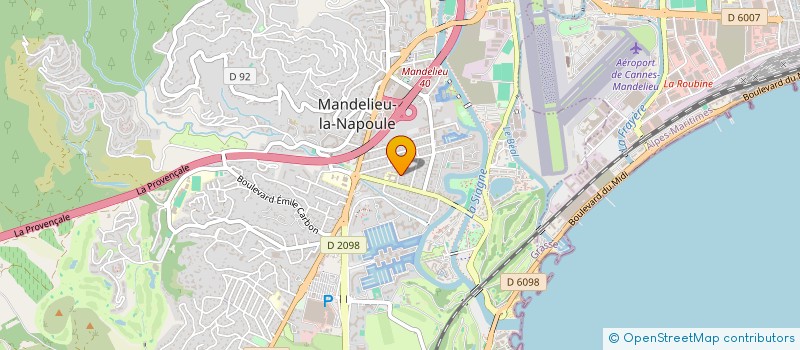 localisation de l'entreprise OEUVRE CANTINE SCOLAIR MANDELIEU NAPOULE à MANDELIEU-LA-NAPOULE