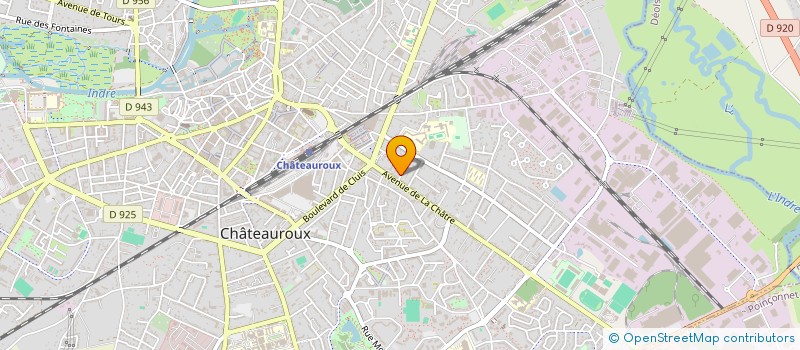 localisation de l'entreprise OEUVRE COLONIES VACANCES BITRAY à CHATEAUROUX