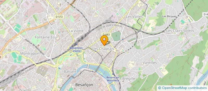 localisation de l'entreprise OEUVRE COMTOISE PROTECT JEUNES FILLES  BESANCON