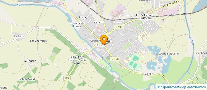 localisation de l'entreprise OEUVRE DE JEUNESSE DE MONTOIRE à MONTOIRE-SUR-LE-LOIR