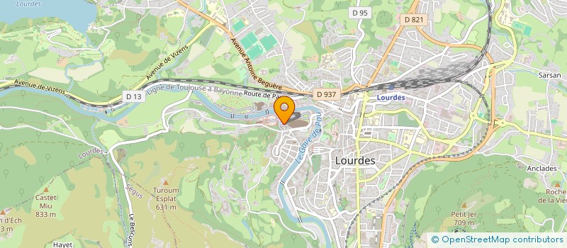 localisation de l'entreprise OEUVRE DE LA GROTTE à LOURDES