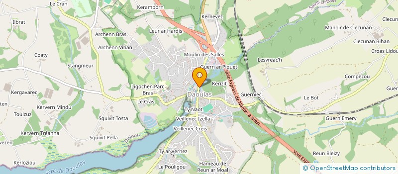 localisation de l'entreprise OEUVRE DE PECH PETIT - JOSETTE ET JEAN BOON à DAOULAS