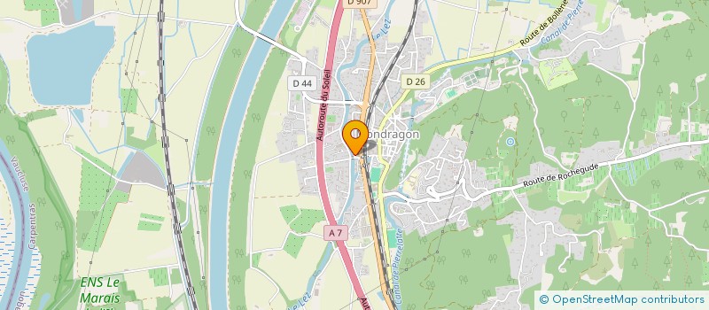 localisation de l'entreprise OEUVRE DES CANTINES SCOLAIRES  MONDRAGON