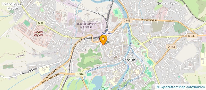 localisation de l'entreprise OEUVRE DES PELERINAGES à VERDUN