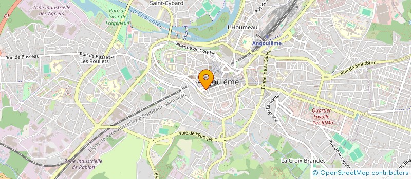 localisation de l'entreprise OEUVRE DISTRACTION DES MALADES à ANGOULEME
