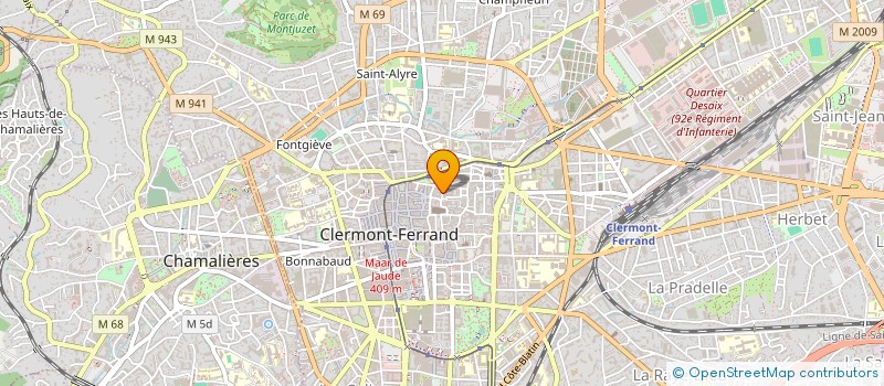 localisation de l'entreprise OEUVRE ENFANTS A LA MONTAGNE  CLERMONT-FERRAND