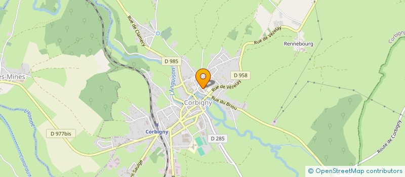 localisation de l'entreprise OEUVRE HOSPITALIERE à CORBIGNY