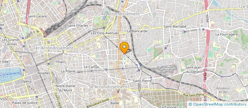 localisation de l'entreprise OEUVRE NAZARETH GARDERIE PRIVE  MARSEILLE 4EME
