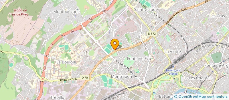 localisation de l'entreprise OEUVRE POUR LE BIEN à BESANCON