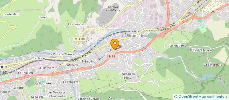 localisation de l'entreprise OEUVRE RICAMANDOISE DE PLEIN AIR  LA RICAMARIE