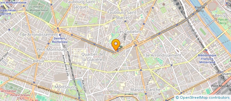 localisation de l'entreprise OEUVRE SAINTE ROSALIE CULTE  PARIS