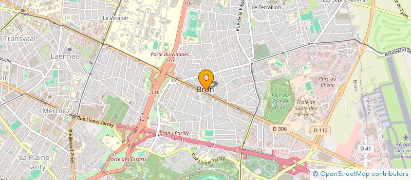 localisation de l'entreprise OEUVRE SOCIALE DU PEERSONNEL à BRON