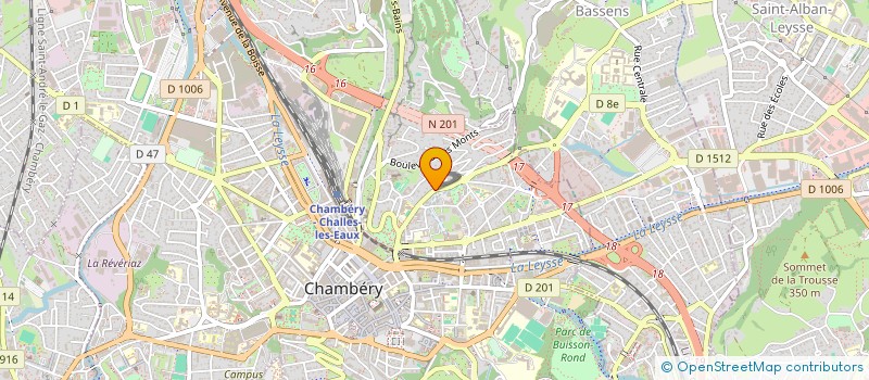 localisation de l'entreprise OEUVRE SOCIALE RESTAURANTS ENFANTS...... à CHAMBERY