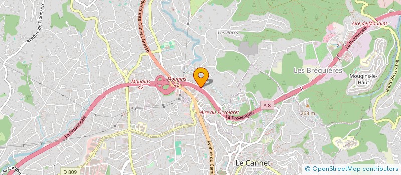 localisation de l'entreprise OEUVRES & BATIMENT INGALLINERA à MOUGINS